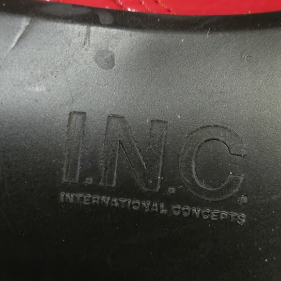 INC International Concepts Red Over-the-Knee Boots - Picture 5 of 6